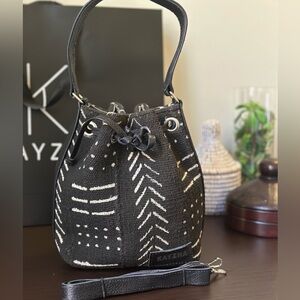 Mud cloth hand bag